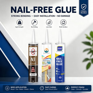 Colle en silicone sans clou pour tableaux et photos, sans danger pour la suspension sans endommager les surfaces murales - Product Image 5