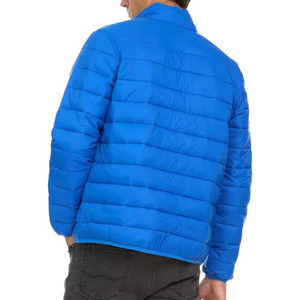 Veste matelassée imperméable de style vintage, fermeture éclair intégrale, col montant, décontractée, en toile, pour l'extérieur, hiver, unie, pour hommes - Product Image 5