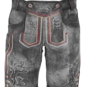 Alta calidad alemán Trachten bávaro Lederhosen Oktoberfest Kurz cabra Suede Lederhose 2025 - Product Image 5