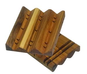 Jabonera de madera natural de alta demanda, forma rectangular artesanal, plato de baño ecológico sostenible del mejor proveedor - Product Image 1