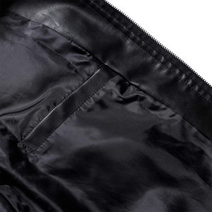Chaqueta de cuero impermeable de moda de alta calidad para hombre, ropa de invierno con logotipo personalizado con colocación de logotipo frontal de tela de lona - Product Image 6