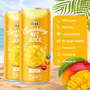 Boisson de jus de mangue pétillante de 330ml-Usine VINUT Vietnam, boisson gazeuse, OEM/ODM, marque privée, meilleur prix et échantillon gratuit - Product Image 5