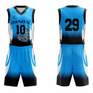 100% Polyester Basketball Vêtements Conception Personnalisée Basketball Jersey Uniformes Ensembles Jeunesse Équipe Motif Sublimation - Product Image 4