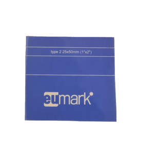 Eumark <span class=keywords><strong>Stencil</strong></span> cho điện hóa đánh dấu khắc loại 3 50x50mm hoặc 2x2 inch signiertechnik - Product Image 1