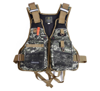 Gilet de pêche et de chasse marin professionnel multifonctionnel, couleur personnalisable, respirant, gilet de sauvetage d'hiver portable à grande flottabilité