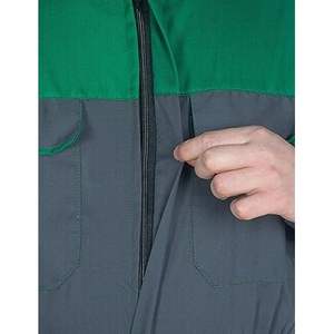 Combinaison de travail robuste multi-poches verte/grise du groupe CBF Balducci, fabriquée en Albanie - Product Image 6