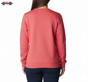 Sudadera de Invierno de Alta Calidad con Estampado Personalizado, Transpirable, de Forro Polar, para Mujer, Estilo Holgado, Cuello en V, Logotipo Frontal, de Algodón - Product Image 2