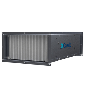 SB-3 filtro F7 6040 EEC ventilatore in linea con motore EC e filtro integrato, alloggiamento in acciaio zincato, classe IP44 B - Product Image 1