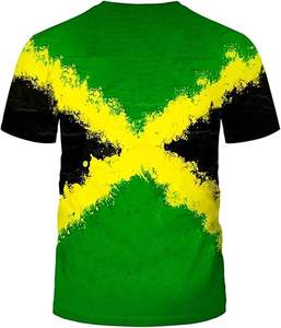 90% Polyester 10% Spandex Casual All-over imprimé à manches courtes T-shirt à enfiler pour hommes - Product Image 4