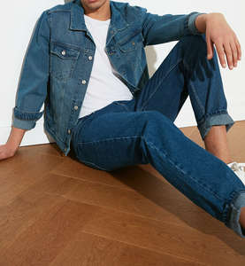 Veste en jean pour homme Street Wear à vendre en ligne, veste en jean de haute qualité et légère pour homme - Product Image 2