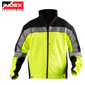 Chaqueta DE SEGURIDAD impermeable y ligera SoftShell reflectante de alta visibilidad para construcción para hombres con logotipo personalizado - Product Image 2