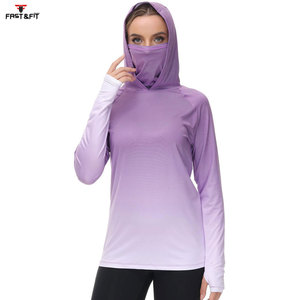 Diseño de sublimación de manga larga personalizado ropa de pesca sol pesca sudaderas con capucha sublimación personalizada impresa - Product Image 4