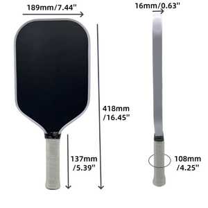 Paleta de Pickleball de entrenamiento Premium personalizable, fibra de vidrio impresa fina para uso en otoño/invierno/verano, intermedio profesional - Product Image 3