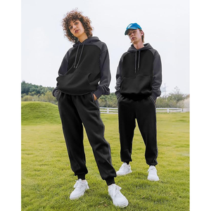 Chándal para hombre, chándal atlético con capucha de 2 piezas, conjuntos de Jogger, conjuntos de traje deportivo informal para correr y trotar - Product Image 4