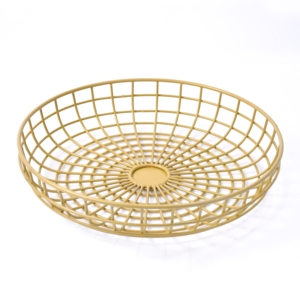 Plateau de service en métal noir à mailles fines, design moderne et luxueux, écologique et multifonctionnel, pour la maison, l'hôtel et la cuisine - Product Image 5