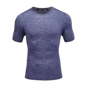 Camiseta para hombre al por mayor personalizada Spandex Muscle Fit Running Fitness Workout Sport camiseta para hombre - Product Image 3