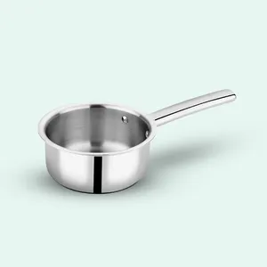 OEM Wholesale Stainless Steel Mini Sauce Serving Pan with Handle Bulk Commercial Grade Restaurant Hotel Tableware Serving Pot - Product Image 1