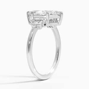 Anillo de compromiso de diamante de moissanita de corte Marquesa de Plata de Ley 925 de alta calidad, lado cónico de Baguette para fiesta de boda - Product Image 3