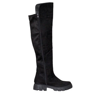 Bottines noires pour femmes, au-dessus du genou - Product Image 4