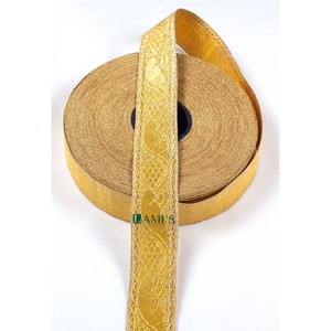 Encaje trenzado de alambre francés de alta calidad OEM Galloon Cordones económicos elegantes Embellecedores Trenzas doradas personalizadas - Product Image 2