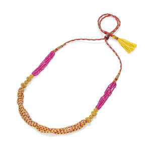 Collar Thushi Chapado en Oro Amarillo de 18K Prashasti para Mujer, Cadena de Oro Blanco, Joyería para Bodas - Product Image 3