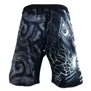 กางเกงขาสั้น MMA พิมพ์ลายโลโก้ตามสั่งสำหรับผู้ชายกางเกงขาสั้นสำหรับฝึกซ้อมศิลปะการต่อสู้ระบายอากาศได้ดี - Product Image 6