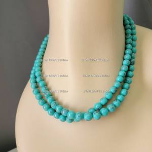 Bijoux de mode de luxe anciens au design unique, collier marbré de perles Marco Vintage Lucite rose épais - Product Image 3