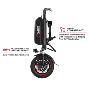 Nâng cấp Xe lăn handbike A5 36V 500W 12 inch Xe Lăn Điện handcycle - Product Image 2