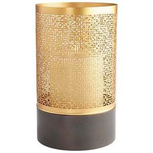 Portavelas votivo de acabado negro de lujo con vidrio para decoración de cena soporte de pilar de vela decoración de Hotel soporte de vela - Product Image 3