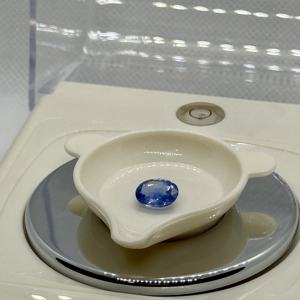 พลอยหลวมไพลินธรรมชาติสีน้ำเงินตัดรูปวงรีที่ไม่ผ่านความร้อน - Product Image 2