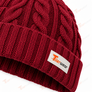 Bonnet en tricot pour homme, couleur unie, chaud pour l'hiver, décontracté, 100% acrylique, fait main pour adultes, respirant, unisexe - Product Image 5