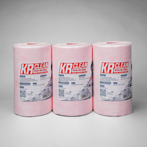 KrClean Lingettes en rouleau non tissées multi-usages de haute qualité Serviettes de cuisine absorbantes de style uni directement du Vietnam - Product Image 5