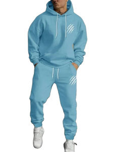 Conjunto de Pantalones y Chaqueta Deportiva con Capucha y Logotipo Personalizado para Hombre, Transpirable, 100% Algodón, Ropa Deportiva, Pedidos al por Mayor - Product Image 3