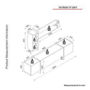 Meilleure vente Unité de télévision de luxe Veyron Exclusive Modern Grès-Travertene Aggloméré en bois pour salle à manger Salon Inspiré de la Turquie - Product Image 6