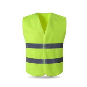 Bandes réfléchissantes de service OEM multi-poches haute visibilité haute visibilité couleur néon brillant gilets de sécurité de construction en gros - Product Image 2