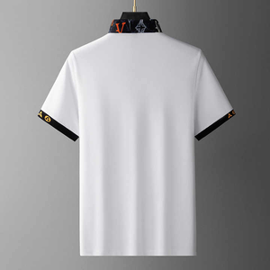 T-shirt à manches courtes en coton tendance pour hommes été pour polos avec motif léopard vêtements pour hommes tendance - Product Image 4