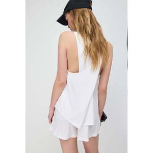 Long Blouse with Cross Back in <b>Modal</b> <b>Fabric</b> - Product Image 2
