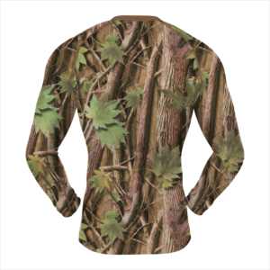 Camisa de capa base para hombre Rash Guard de caza de camuflaje hecha a medida al por mayor para caza de ciervos - Product Image 4