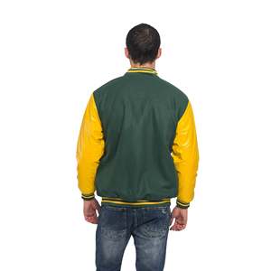 Nueva chaqueta de moda al por mayor cuello acanalado con puños chaqueta Varsity para hombre chaqueta de bombardero de béisbol universitario Letterman - Product Image 2
