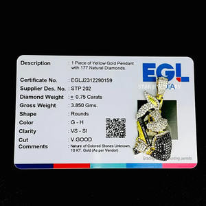 Colgante de conejo de diamante natural de oro macizo de 10K con joyería fina de pistola. - Product Image 2