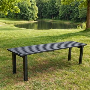 Panca da giardino in acciaio modello milano panca da 100 cm - Product Image 2