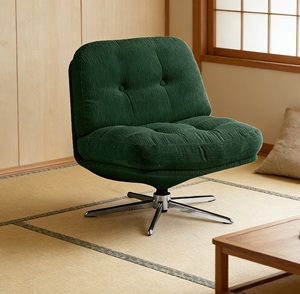 Nouveauté Canapé paresseux confortable, fauteuil pivotant rembourré doux, tissu en velours côtelé, siège unique, espace de détente à domicile - Product Image 1