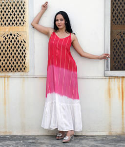 2024 Trending Beach Women Long <b>Maxi</b> Dress Rayon Multi Color Tie Dye Summer Backless Spaghetti Strap Long Dress With Pockets - Product Image 1