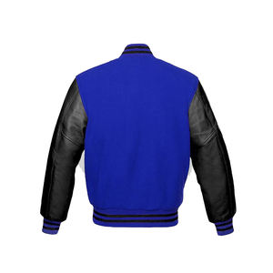 2026 nouvelle mode haute qualité hiver varsity veste toile Denim avec duvet laine avant Logo approvisionnement en gros tissu fournisseurs - Product Image 4