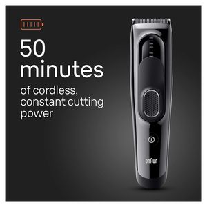 Tondeuse à cheveux sans fil pour hommes, 9 réglages de longueur, lames en acier inoxydable ultra-affûtées, étanche IPX7, rechargeable, réglable - Product Image 5