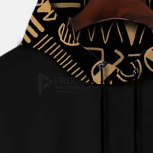 Sweatshirts à capuche chauds d'hiver pour hommes en coton et polyester avec logo personnalisé à vendre style de rue décontracté à motif de lettres - Product Image 3