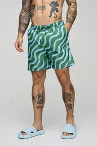 Board Shorts Short de bain à séchage rapide Maillots de bain pour hommes Maillot de bain de plage avec doublure en maille - Product Image 2