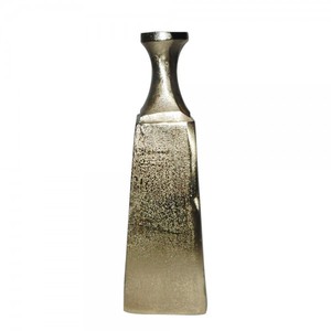 Vase en aluminium plaqué or de luxe, vase en métal de couleur laiton nordique, vase à fleurs fantaisie pour la décoration de mariage et les vases de table à domicile - Product Image 5