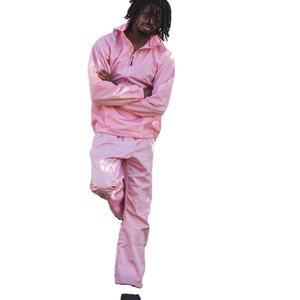 Conjunto Deportivo Casual Unisex de Dos Piezas con Logotipo Bordado, Chaqueta Cortavientos de Nailon y Pantalones Cortos, Secado Rápido, Ligero, para Verano - Product Image 6