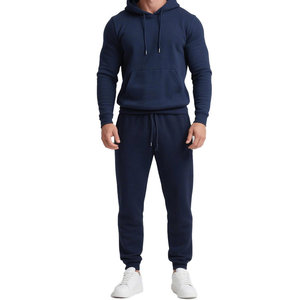 Haute qualité meilleurs vêtements 100% coton survêtement pour hommes pull de couleur unie et survêtement de taille personnalisée pour hommes - Product Image 1